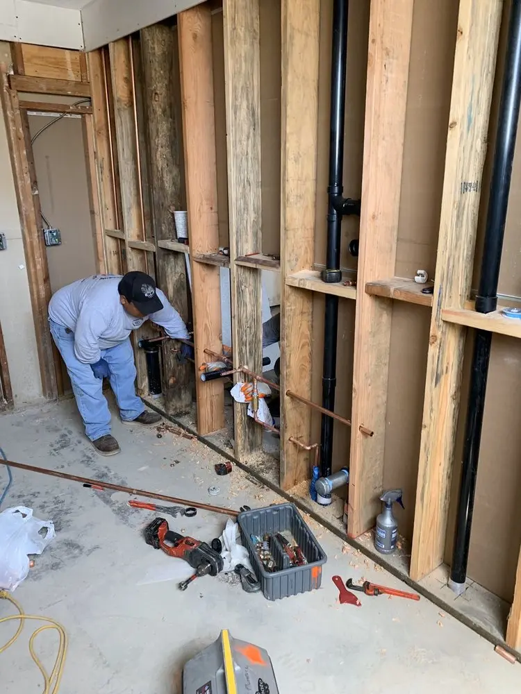 Commercial rough-in plumbing for Water Heater Replacement in Lynch Tract